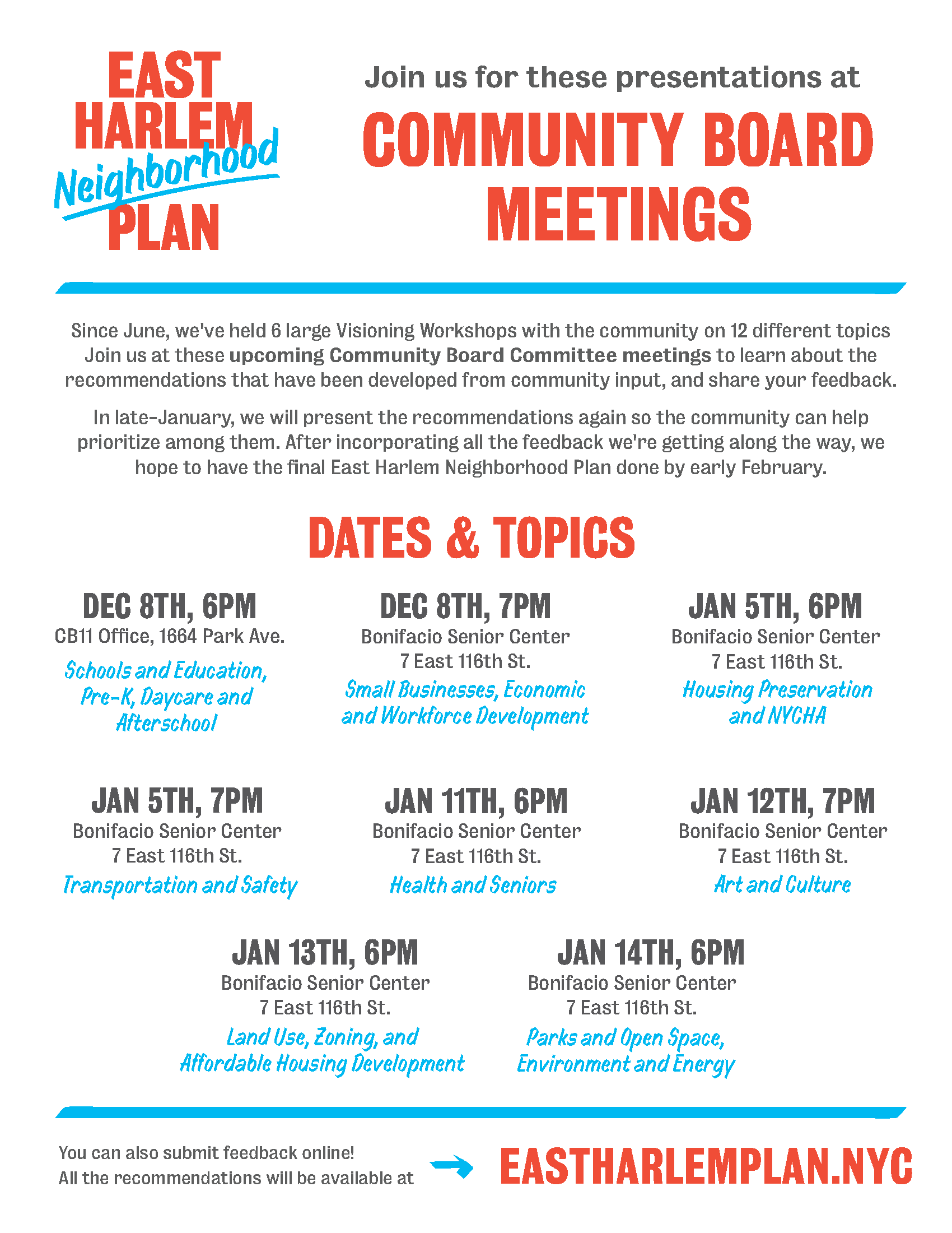 Community Board Meetings NYC Food Policy Center (Hunter College)