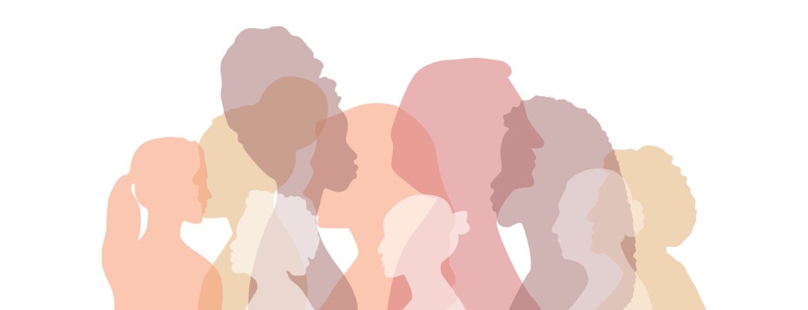 Women,Of,Different,Ethnicities,Stand,Side,By,Side,Together.